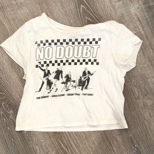 Vintage No Doubt Band Tee Crop